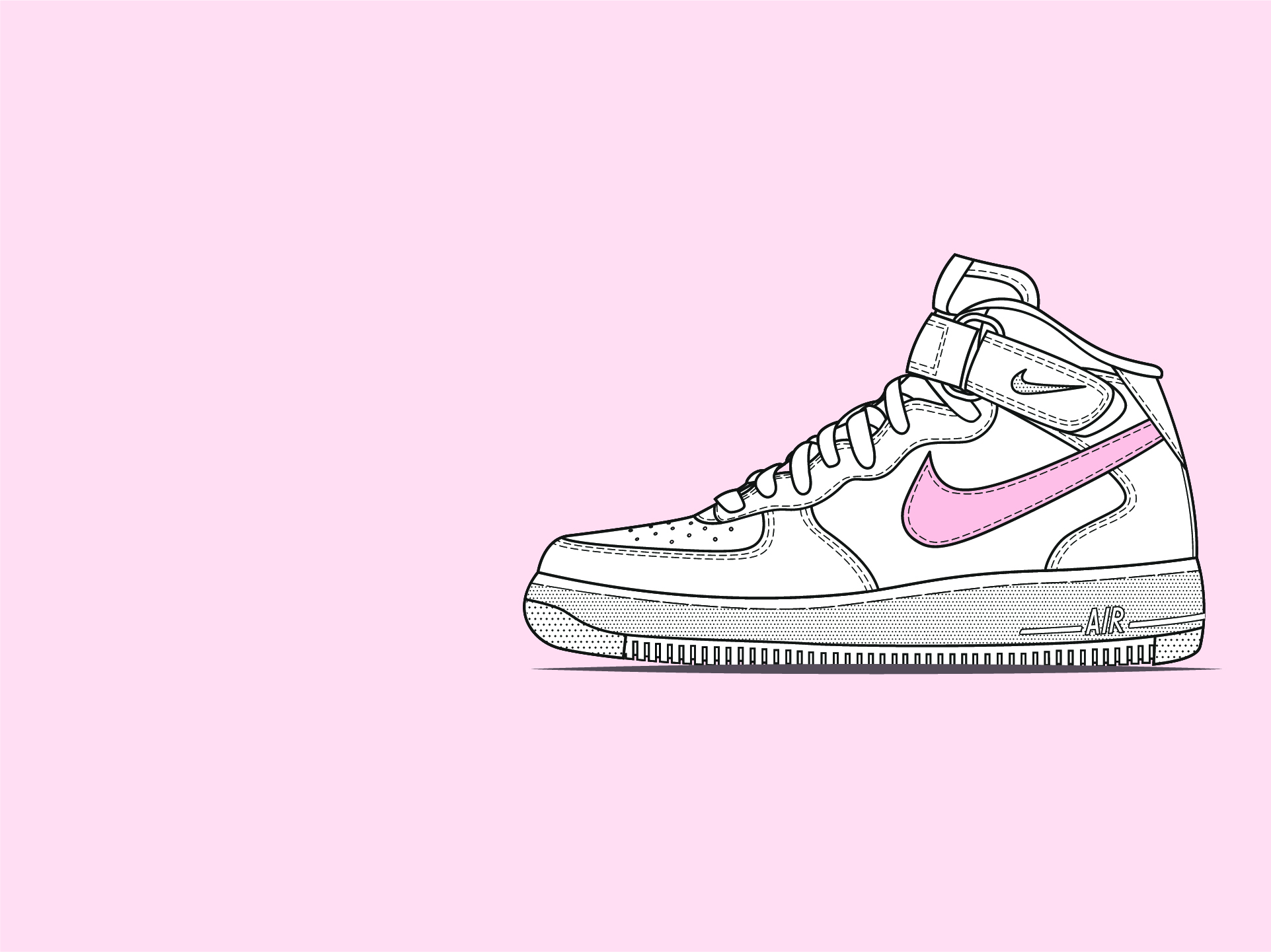 Nike shoe illustration