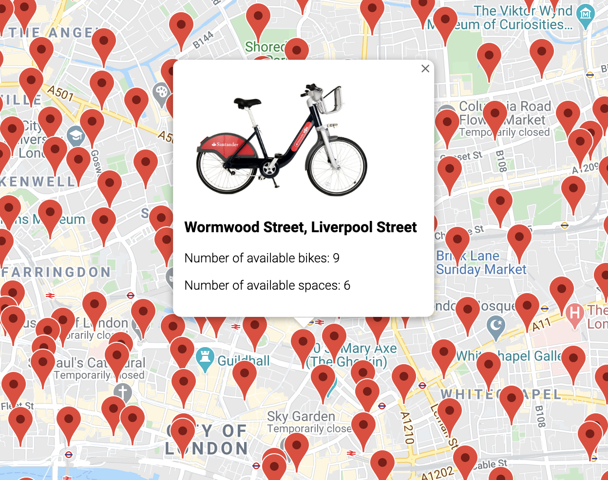 Bike app screenshot