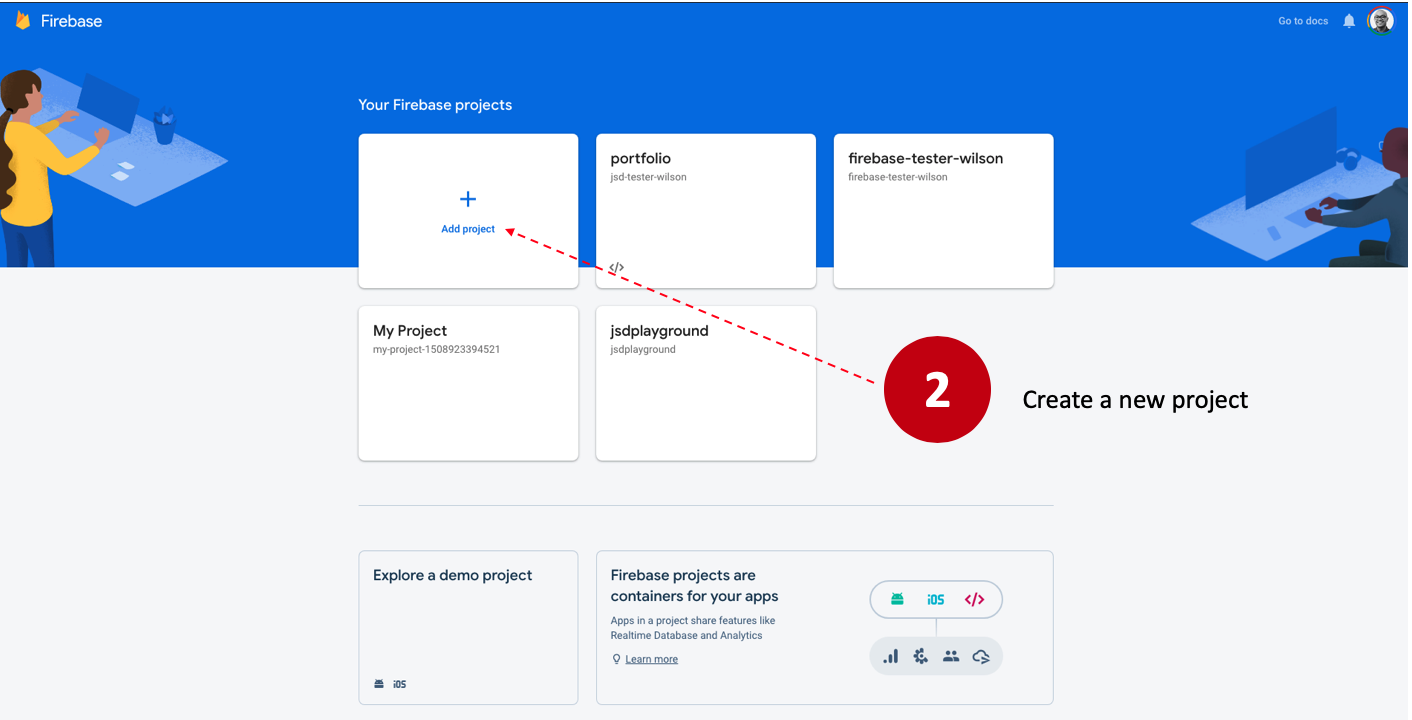 Firebase step 2